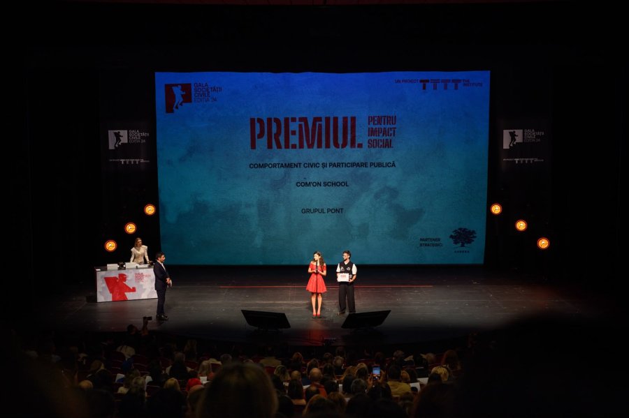 Proiectul Com’ON School - premiat la Gala Societății Civile 2026
